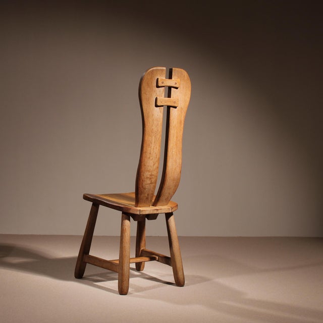 Brutalist Dining Chairs attributed to De Puydt, Belgium, 1970s, Set of 4 For Sale - Image 9 of 11