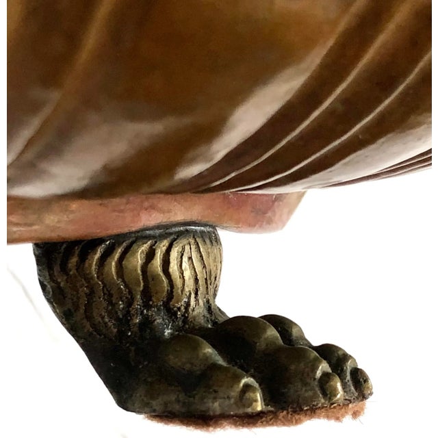 Copper Copper Jardiniere With Liner For Sale - Image 8 of 10