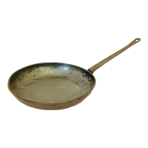 Early 1900s French Copper Saute Frying Pan