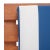 Wood Newport Chaise Lounge Chair with Side Table, Natural/Navy Stripe Cushion For Sale - Image 7 of 11