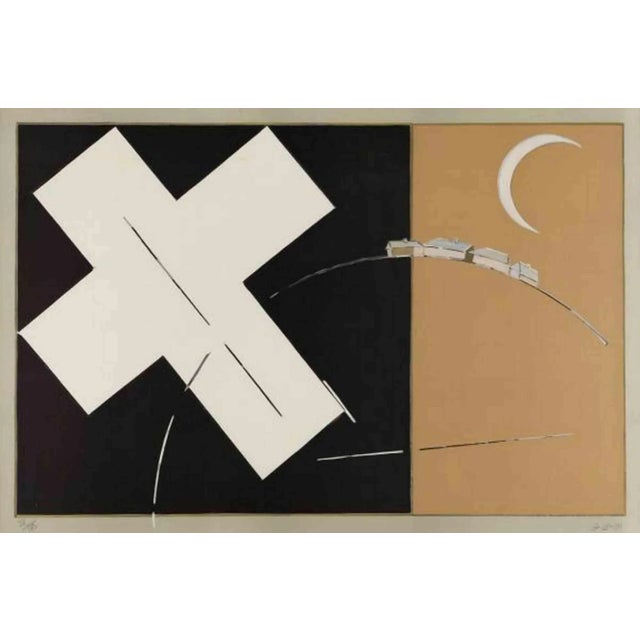 To Be Little Consciousness is an original contemporary artwork realized by Nancy Graves in 1991. Mixed colored aquatint...