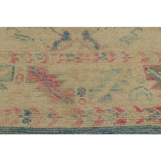 Vintage Pastel Colorful Oushak Rug - 9'00 X 12'06 For Sale In Dallas - Image 6 of 11