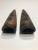 Pair of Japanese cone shaped wall pockets dating back to the 18th century beautifully textured and paired with an...