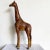 Exceptional vintage hand carved and painted giraffe by Sarreid Ltd.
