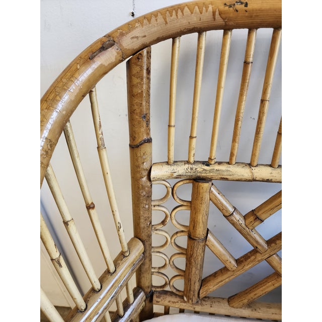 Mid 20th Century Brighton Pavilion Style Bamboo Chairs - A Pair For Sale - Image 12 of 12