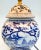 Vintage 1920s Chinese Blue and White Ginger Jar Lamp With Shade For Sale - Image 10 of 11