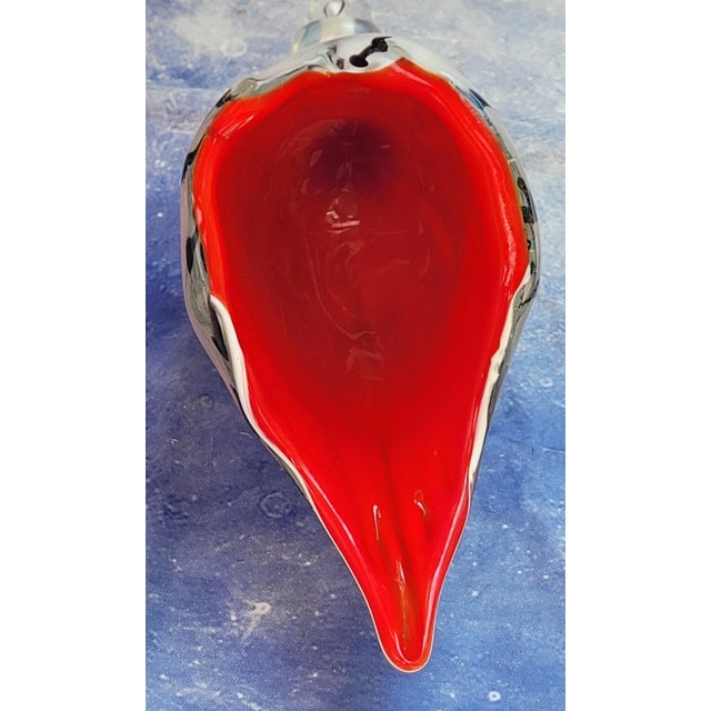 1990s Vintage Murano Style Art Glass Conch Shell Figurine For Sale - Image 5 of 7