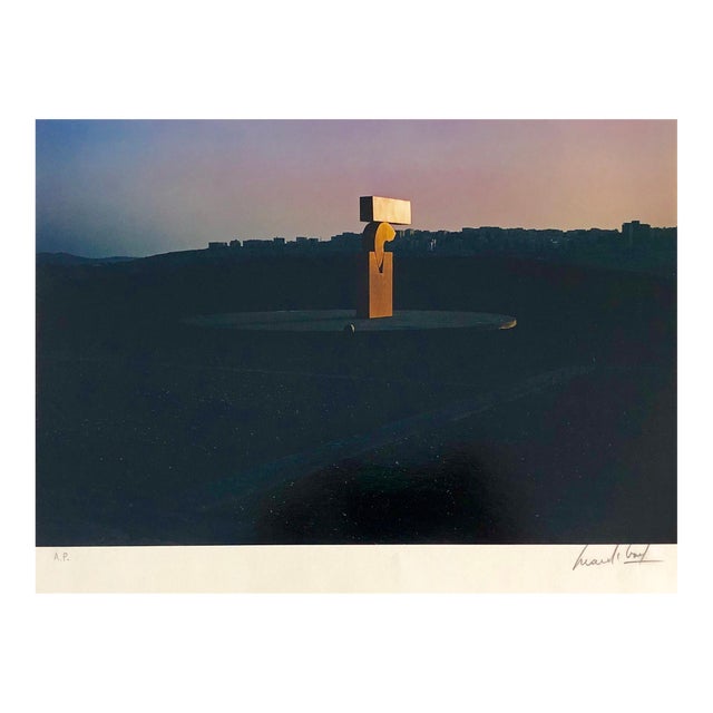 Marc Riboud, Vintage Color Photograph Kadishman Sculpture Jerusalem Museum Marc Riboud Photo, 1973 For Sale