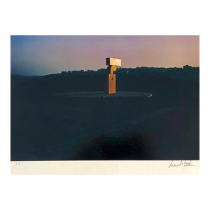 Marc Riboud, Vintage Color Photograph Kadishman Sculpture Jerusalem Museum Marc Riboud Photo, 1973