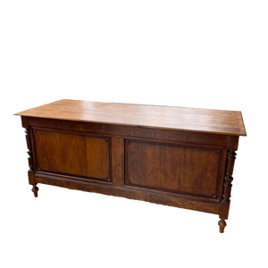 Drapery Oak Counter, 1900s