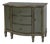 Sheffield 40 in. W Demilune Wood 3 Drawer 2 Door Accent Cabinet, Royal Pastel Green For Sale