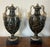 Ceramic Antique 18th Century George III Wedgwood & Bentley Creamware Urns or Mantel Vases With Faux Stone Glaze & Satyr Mask Handles Circa 1780 - A Pair For Sale - Image 7 of 18