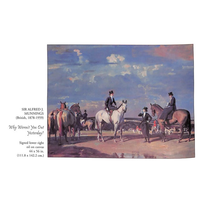 Traditional Sir Alfred Munnings the Santa Anita Collection: An Exhibition at the National Horseracing Museum - July 24 Through September 27, 1998 For Sale - Image 3 of 10