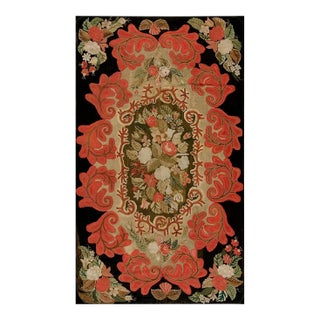 19th Century American Hooked Rug ( 6'2" x 10'6" - 188 x 320 ) For Sale