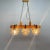 Wood & Glass Ceiling Lamp, Czechoslovakia, 1970s For Sale - Image 3 of 10