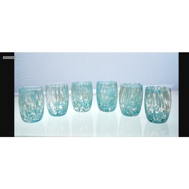 Capri Glasses by Mariana Iskra, Set of 6 For Sale - Image 7 of 8
