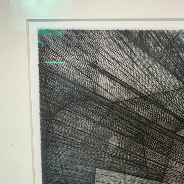 Armin Landeck “Stairhall” k.104 Artist Proof 6/10 Signed 1950 Drypoint Engraving For Sale - Image 9 of 10