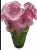 Xxxl multi color green pink ombré rose vase measurements H15” W8” vase is externally heavy weight over 25 lb made of heavy...