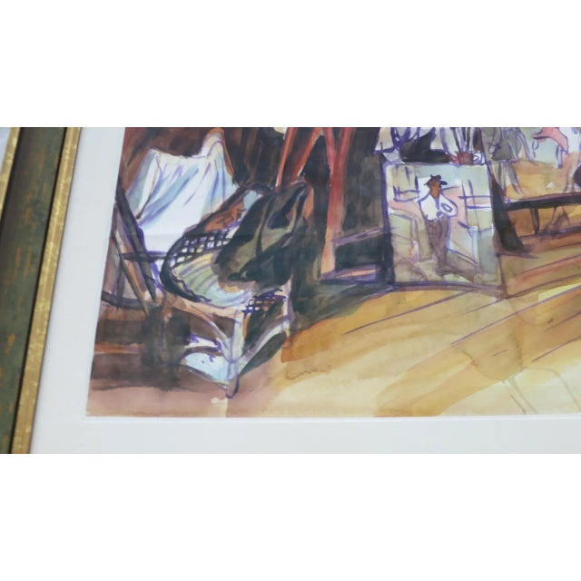 Mid 20th Century Abstract Expressionism Framed Painting by Armando For Sale - Image 5 of 13