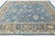 2020s Modern Oushak Style Hand-Knotted Wool Area Rug in French Blue, Slate Grey & Gold For Sale - Image 5 of 12