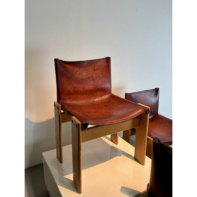 1970s Monk Chairs by Afra & Tobia Scarpa for Molteni, 1970s, Set of 4 For Sale - Image 5 of 16