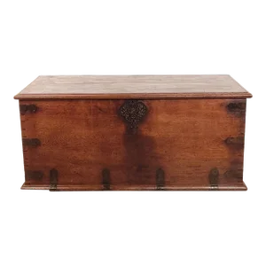 Anglo-Indian Hardwood Chest/Trunk, 19th Century