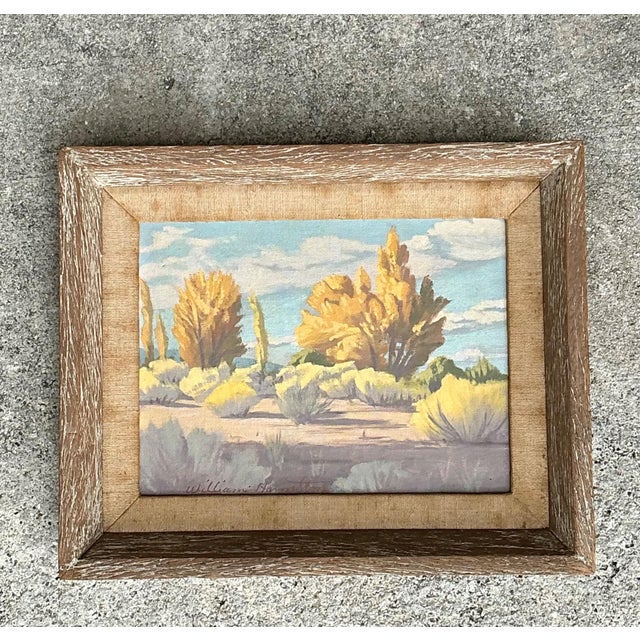 American Vintage William Hamilton Landscape Oil Painting For Sale - Image 3 of 17