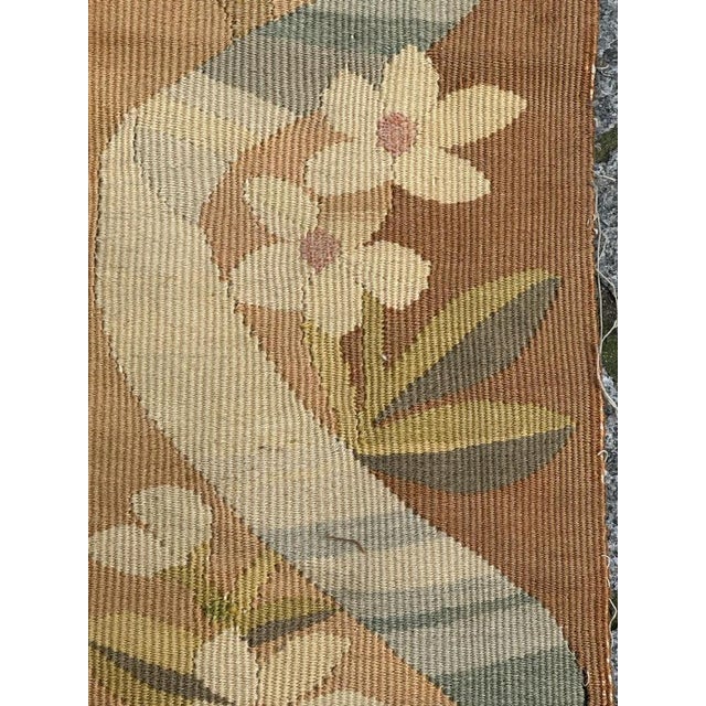 Antique French Aubusson Tapestry Border Fragment, 1890s For Sale - Image 12 of 18