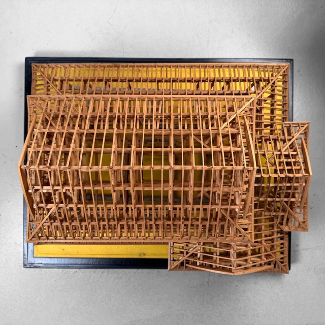 Japanese Architectural Scale Model in Glass Display Case, 1950s For Sale - Image 12 of 18