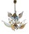 Wings of Freedom Chandelier in Murano Glass by Franco Luce, 1980s For Sale