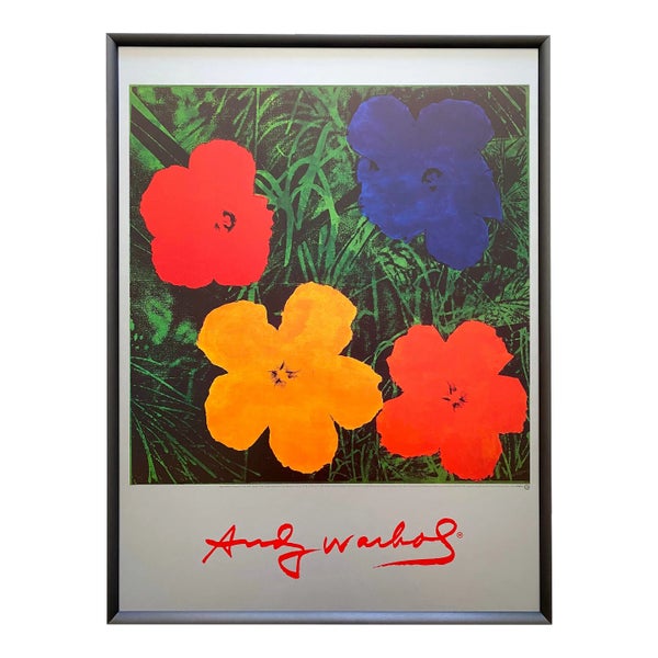 Andy Warhol Foundation Vintage 1999 Lithograph Print Framed Pop