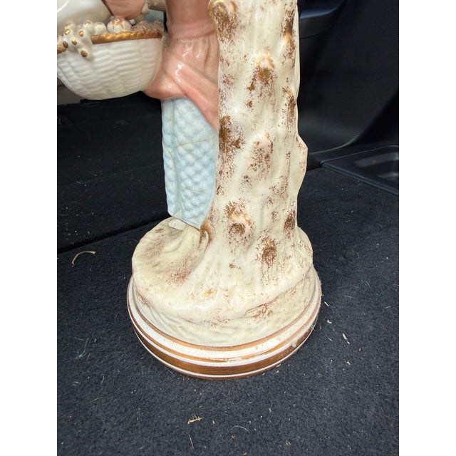 White Antique Copeland Signed 1820s Porcelain Candelabra 17in For Sale - Image 8 of 9