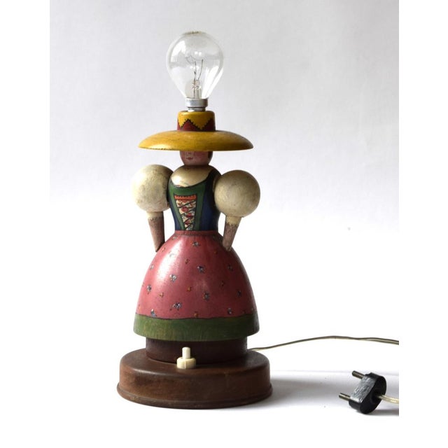 Blue Vintage South American Lamp, 1930s For Sale - Image 8 of 10