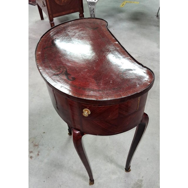 Louis XV Style Marquetry Lady's Commode, 1920s For Sale - Image 6 of 11