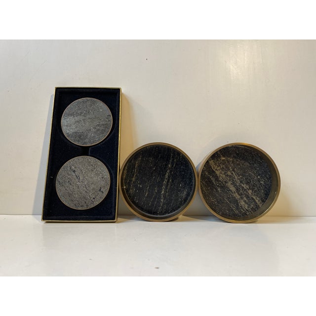 Art deco styled mid-century coasters - two for bottles and two for drink glasses. Fashioned from slaps/cuts of solid...