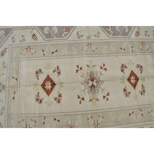 Tan Vintage Anatolian Geometric Rug For Sale - Image 8 of 10