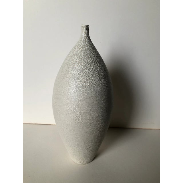 Early 21st Century Modern Textured Glaze Vase For Sale - Image 4 of 7