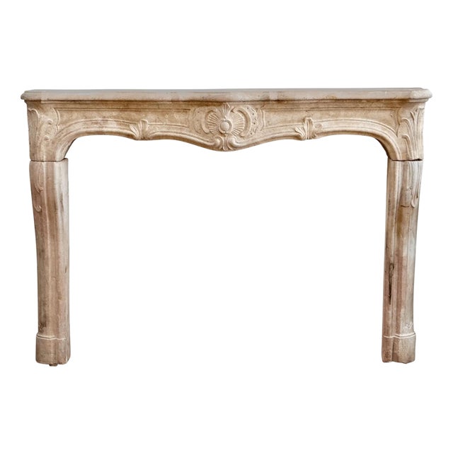 Fine French Limestone Mantelpiece, 18th Century, C, 1745 For Sale