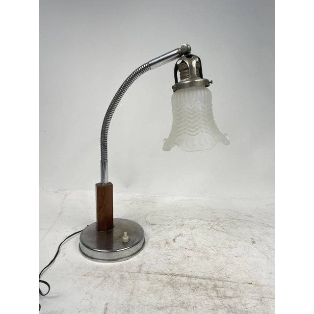 Metal Folding Table Lamp, 1950s For Sale - Image 7 of 9