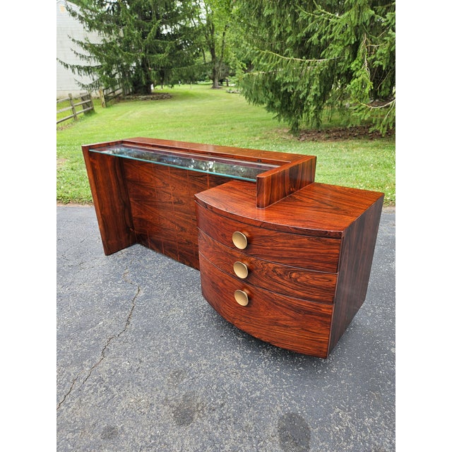 Gilbert Rohde for Herman Miller — No. 3770 Rosewood Vanity, c. 1940 A distinctive Gilbert Rohde for Herman Miller vanity...