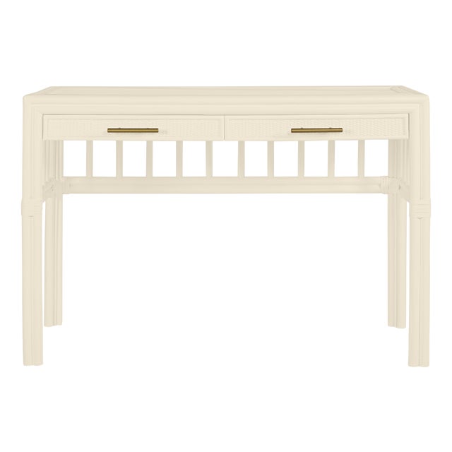David Francis Furniture for Chairish Colony Desk, Navajo White For Sale