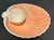Mid-Century Modern Mid 20th Century Mid Century Modern Fitz and Floyd Ceramic Seashell Chip and Dip Set With Knife For Sale - Image 3 of 7