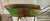 2010s Small Rustic Reclaimed Painted Metal Wheelbarrow in Green, 10.5” X 18.5” For Sale - Image 5 of 9