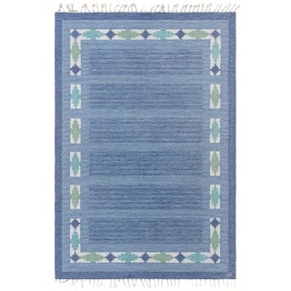 Doris Leslie Blau Vintage Swedish Flat Woven by Ulla Parkdal For Sale
