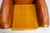 Antique French Club Armchair Fauteuil Cognac Leather and Fabric, 1930, Set of 2 For Sale - Image 14 of 16