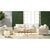 The Tropez Olefin Fabric Outdoor Sofa Chair delivers weather-resistant comfort through handsome teak construction and all-...