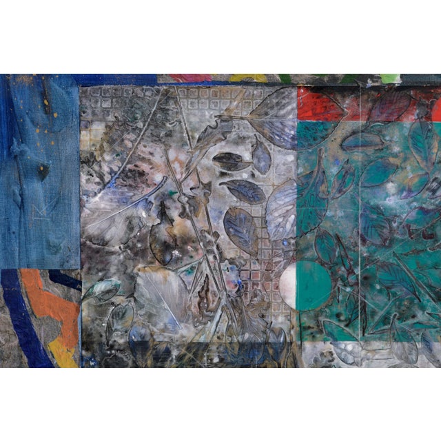 Detailed and layered composition by Leroy W. Parker (American, 1941). Signed "Leroy Wheeler Parker" in the lower right...