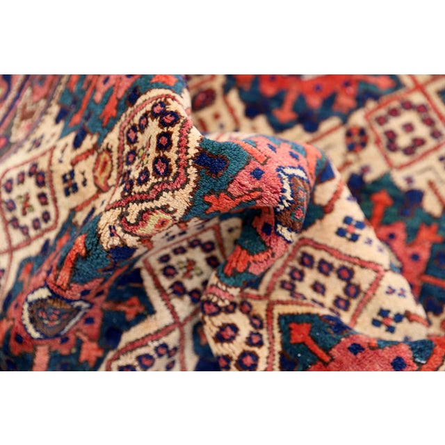 4'x6' Vintage Persian Rug | Vintage Tribal Area Rug For Sale - Image 4 of 8