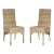 18''H Rattan Side Chair in Natural Unfinished - a Pair For Sale