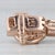 Le Vian 4.07ctw Champagne Diamond Quartz Links Bracelet 14k Rose Gold 6.75" 8mm For Sale - Image 10 of 10